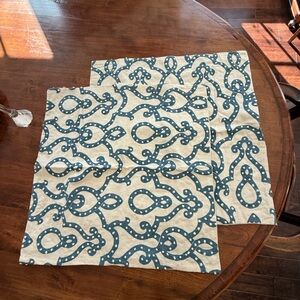 Pottery Barn Textured Linen Boho 24x24 Pillow Cover (Set of 2)